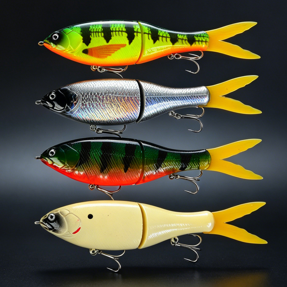 CHEERY New Tail Multi-Jointed Fishing Lure, Swimbait for Pike Bass, Saltwater Freshwater Fishing Tackle – Hard Lure – view 5