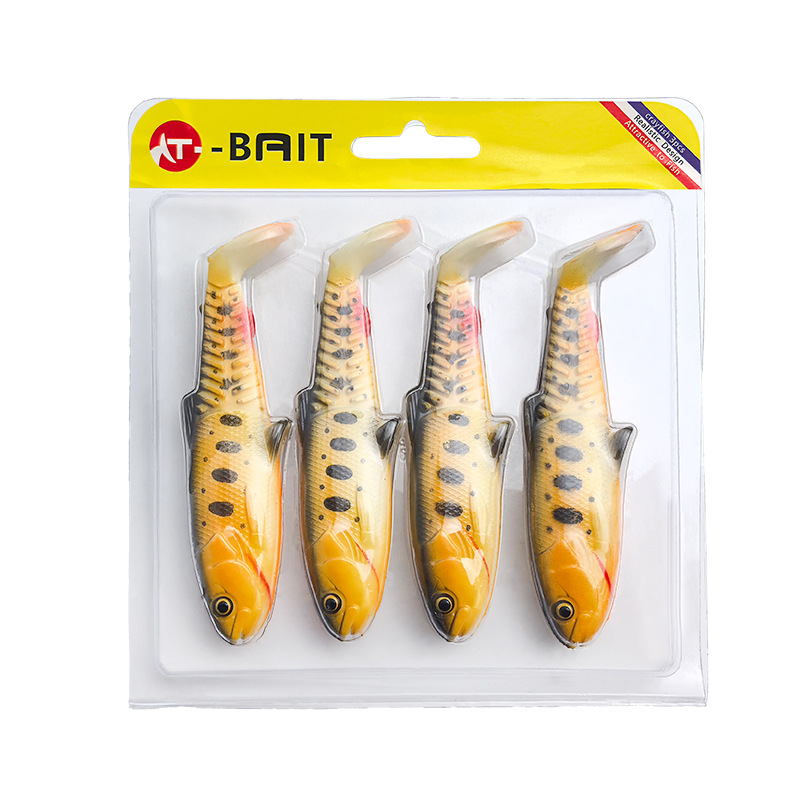 Silicone T-Tail Soft Lure Bionic Girella Fish Simulation Fake Bait Fishing Tackle – Soft Lure – view 4