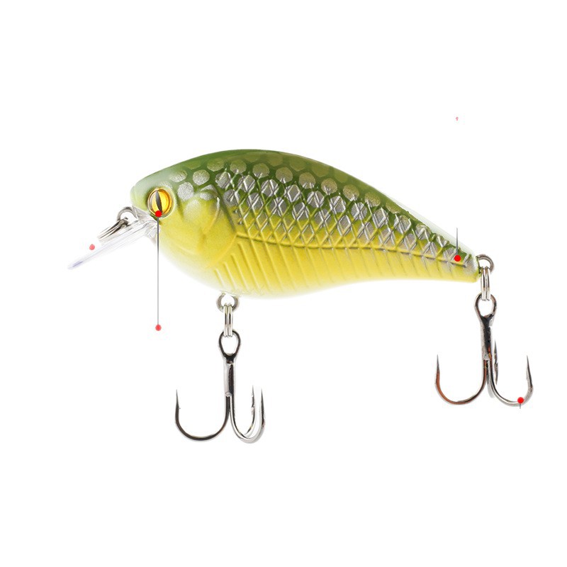 Factory Wholesale Short Lip Crankbait, Floating Bionic Hard Fishing Lure, Wobbler Hard Bait Fishing Tackle, 60mm/12g – Crankbait – view 1