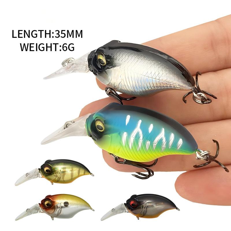 Cheery 42mm/6g Mini Crankbait Fishing Lure, Bionic Hard Bait for Freshwater Stream – Crankbait – view 3