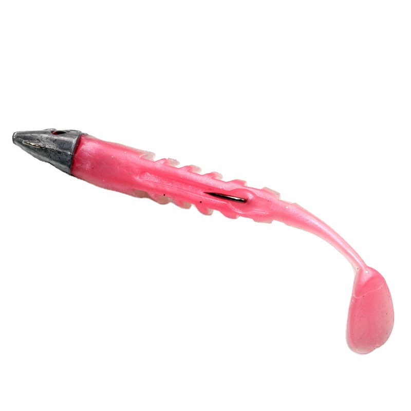 Uniker Carp Soft Shad Jig Head with Weedless Hook 15g PVC Lure Multi-Color Fish Shape for Freshwater & Saltwater Fishing – Fishing Lure – view 2
