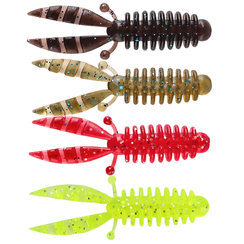 Palmer 55mm 1.9g PVC Soft Shrimp & Prawn Lure Bionic Crawfish Worm Bass Bait Without Hooks – Soft Lure – view 1