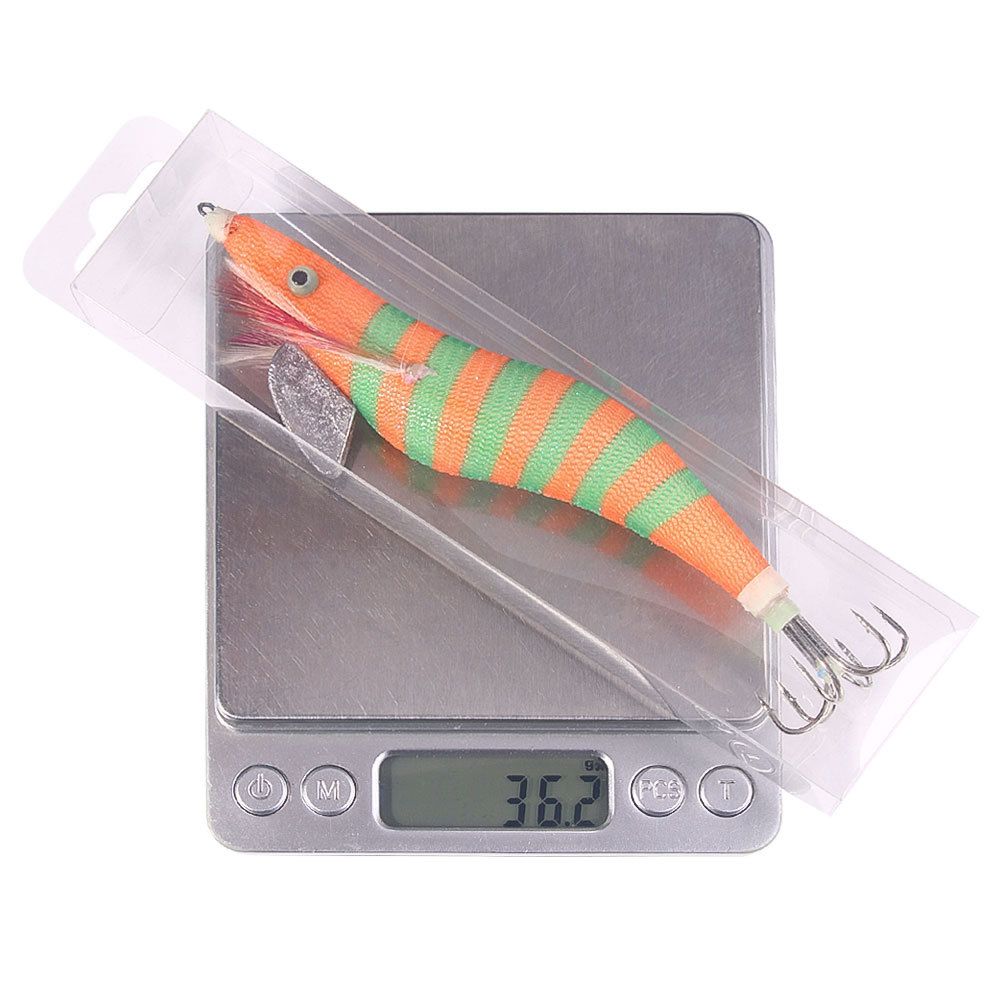 4.0# PVC Squid Jig Lure Kit with Glow & Luminous Features for River Lake Saltwater Fishing Fluorescent Shrimp Cuttlefish Designs – Hard Lure – view 2