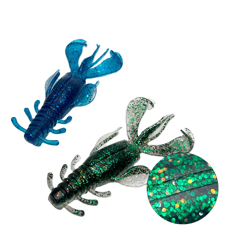 Fishing Lures Bass Sea Bass Pike Jig Trailers Soft Plastic Shrimp Creature Crawdad Baits Kit 10g – Soft Lure – view 2