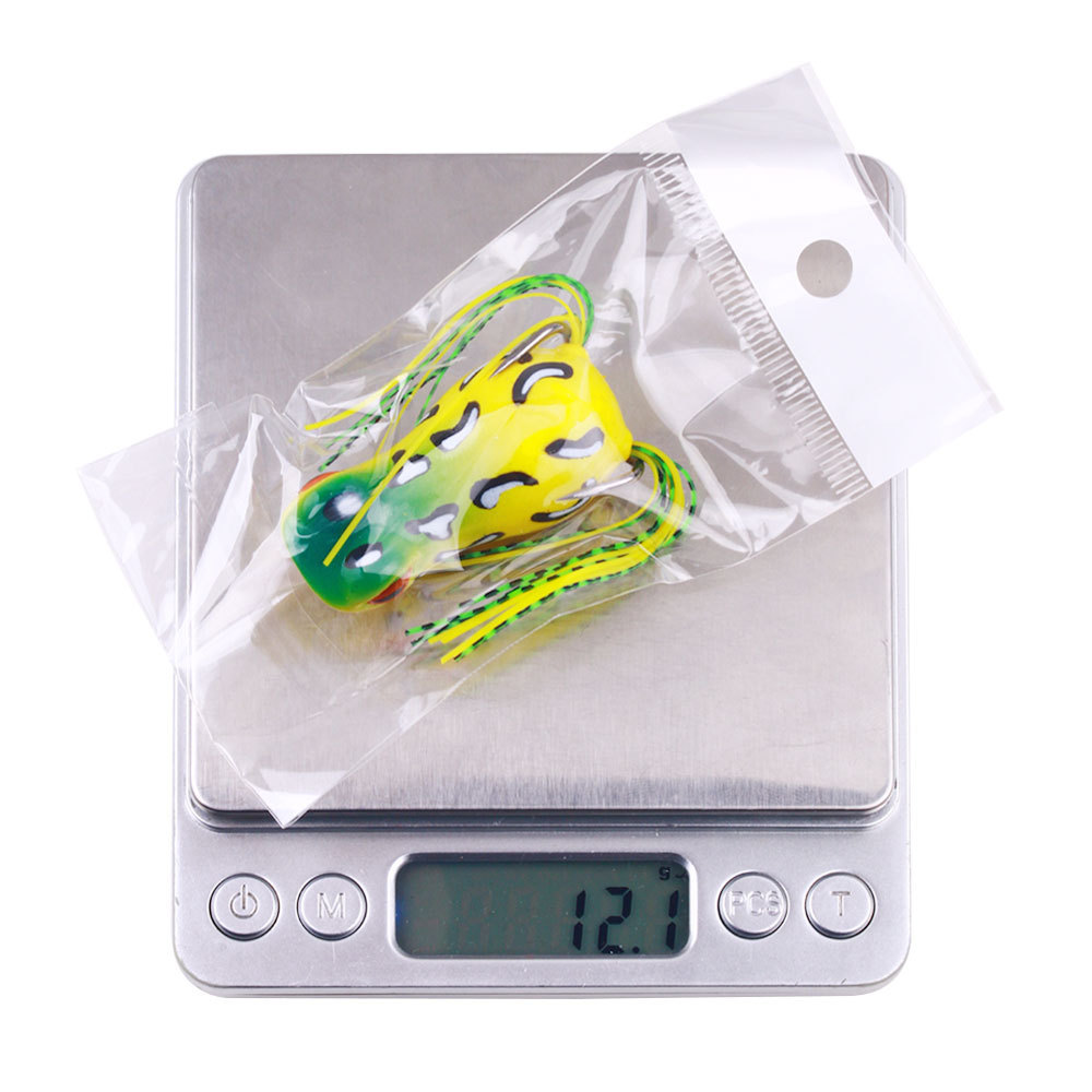For FO022 5cm 11.4g Artificial Soft ABS Top Water Frog Lure with Long Skirt Tail for Saltwater Fishing – Frog – view 3