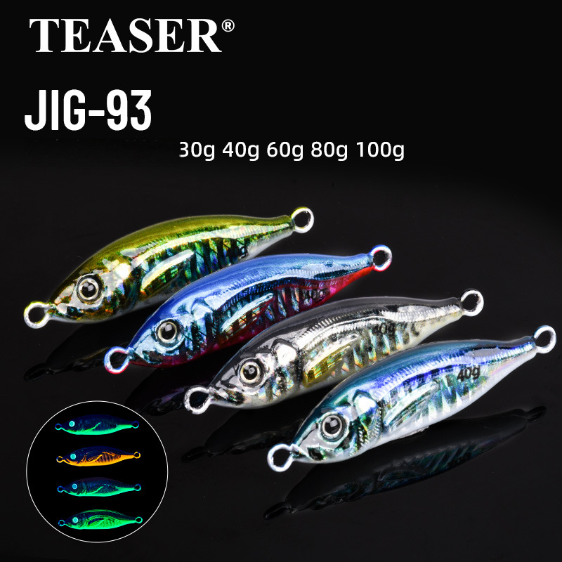 3D Printed S-Shape Luminous Metal Jig Long Cast Sea Fishing Lure for Mackerel Bass – Hard Lure – view 5