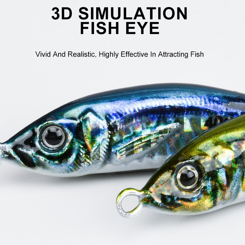 3D Printed S-Shape Luminous Metal Jig Long Cast Sea Fishing Lure for Mackerel Bass – Hard Lure – view 4