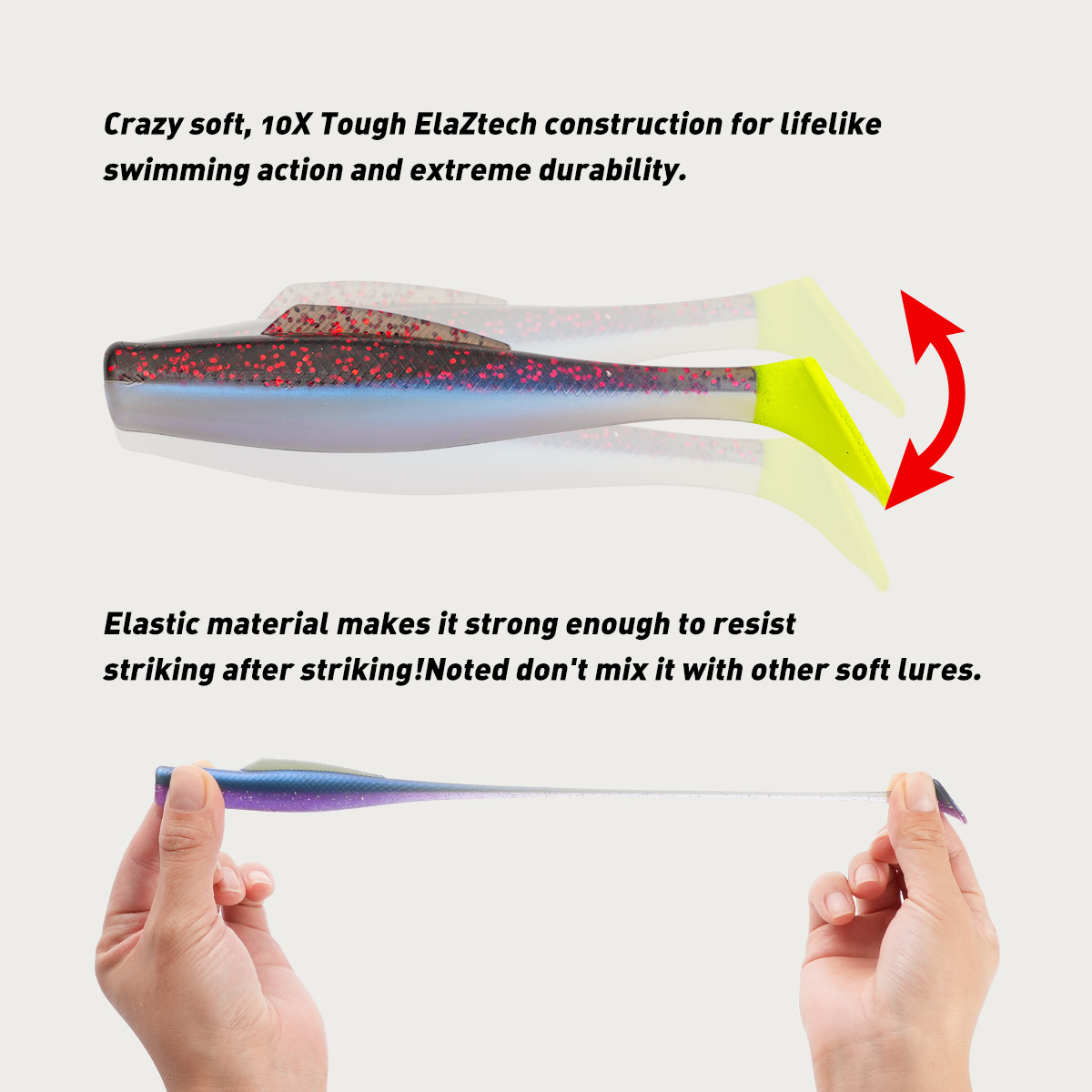 T-Tail Worm Soft Fishing Lure, Bionic Soft Bait for Freshwater Mandarin Fish, Bass and Topmouth Culter – Soft Lure – view 2