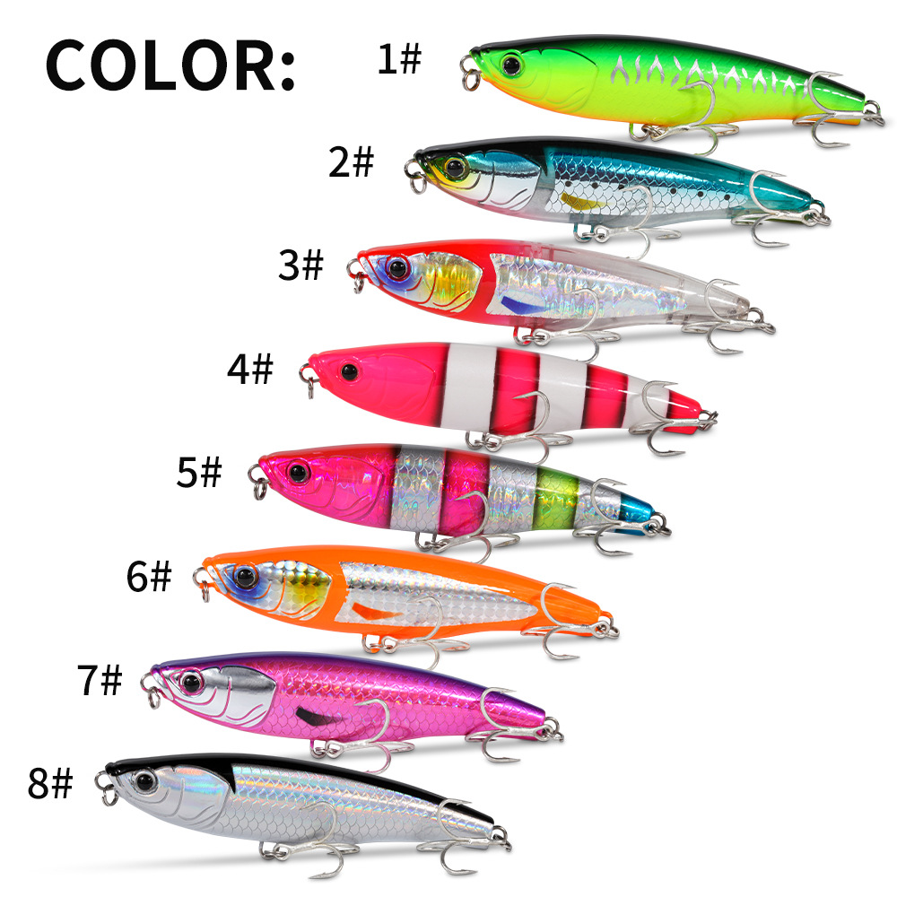 Sink Pencil Fishing Lure, Saltwater Offshore Hard Bait, 11cm/51g Long Cast Metal Lead Bionic Fake Bait Fishing Tackle – Hard Lure – view 3