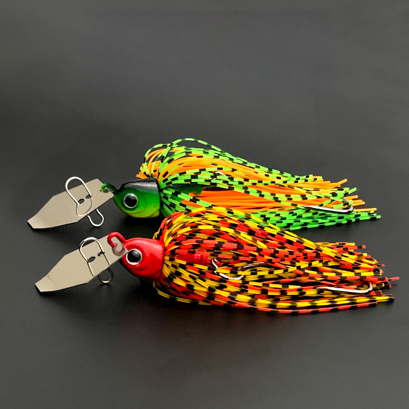 Composite Spinnerbait with Water Deflector, Anti-Snag Fishing Lure, Bionic Silicone Skirt Fake Bait, Lead Head Hook – Fishing Lure – view 1
