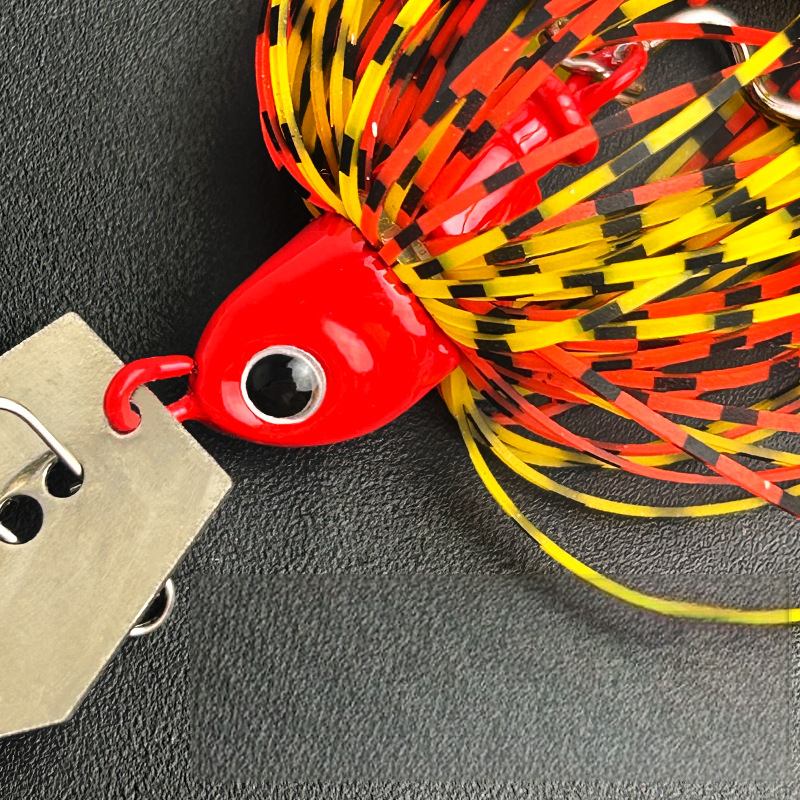 Composite Spinnerbait with Water Deflector, Anti-Snag Fishing Lure, Bionic Silicone Skirt Fake Bait, Lead Head Hook – Fishing Lure – view 2