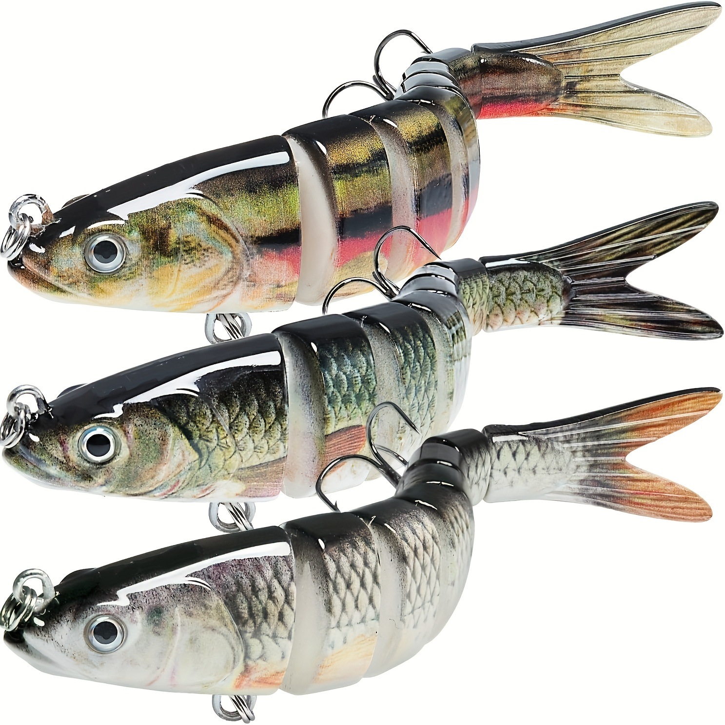 Sinking Multi-Jointed Fishing Lure Set, Multi-Segment Minnow Bait, Plastic Hard Bionic Lure Outdoor Fishing Tackle – Hard Lure – view 3