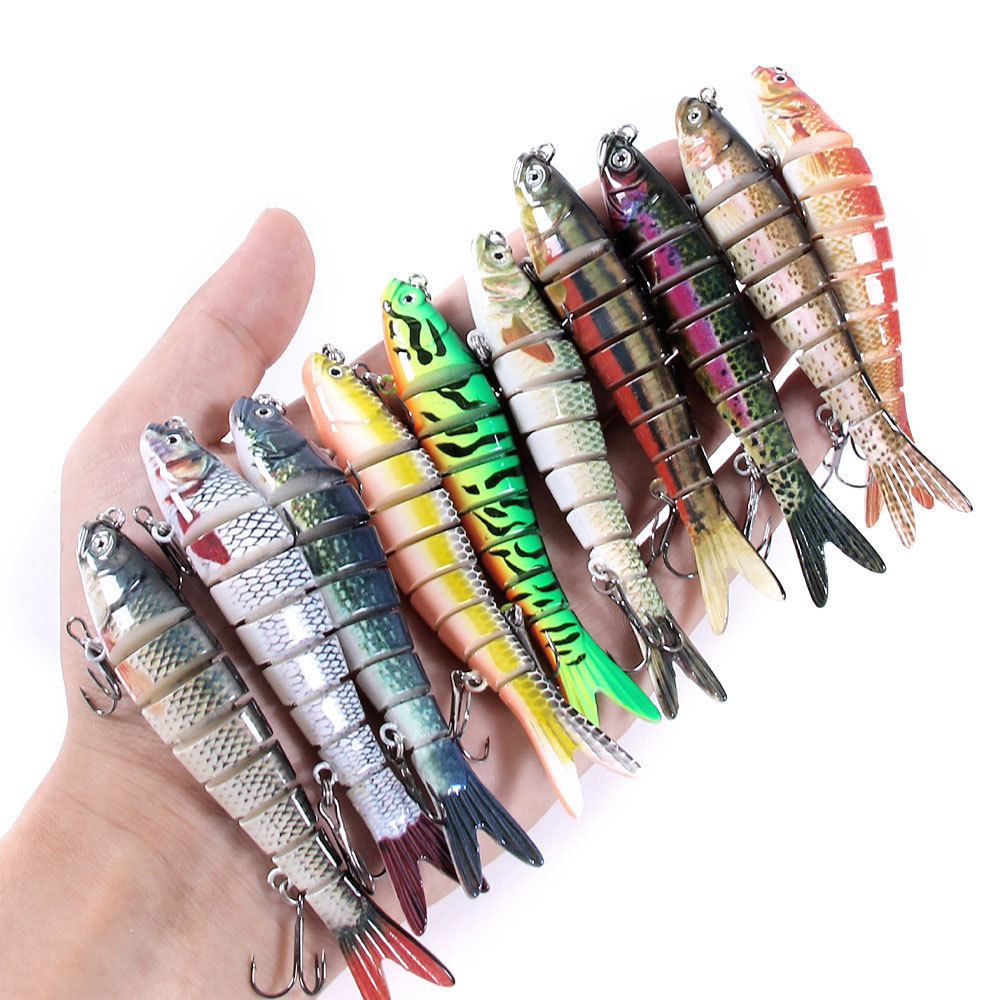 Sinking Multi-Jointed Fishing Lure Set, Multi-Segment Minnow Bait, Plastic Hard Bionic Lure Outdoor Fishing Tackle – Hard Lure – view 1