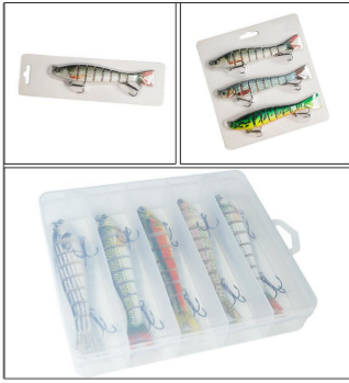 Sinking Multi-Jointed Minnow Lure Set Multi-Segment Swim Long Cast Beginner Bait for Bass Topmouth Culter – Hard Lure – view 2