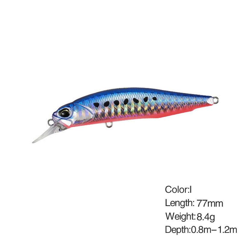 Suspending Sinking Minnow Lure, 77mm/8.4g Long Cast Saltwater Bionic Fake Bait for Bass Topmouth Culter – Hard Lure – view 5
