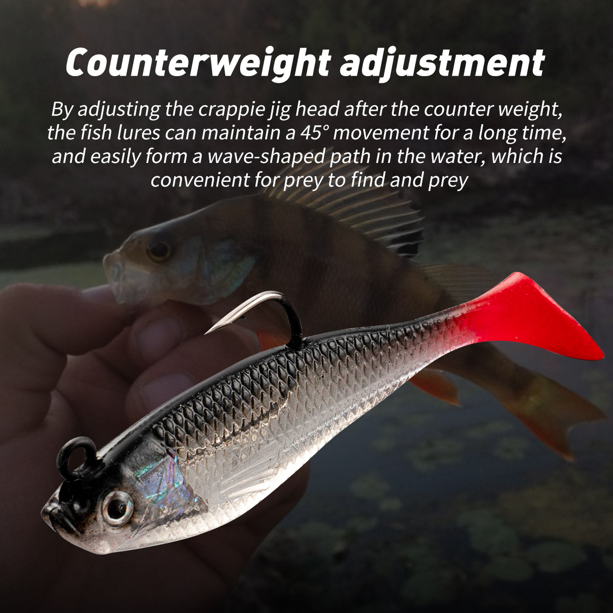 8cm 9g Single Hook Lead Jig T-Tail Soft Fish Lure, Full Water Layer Freshwater Saltwater New Lead Soft Bait – Hard Lure – view 2