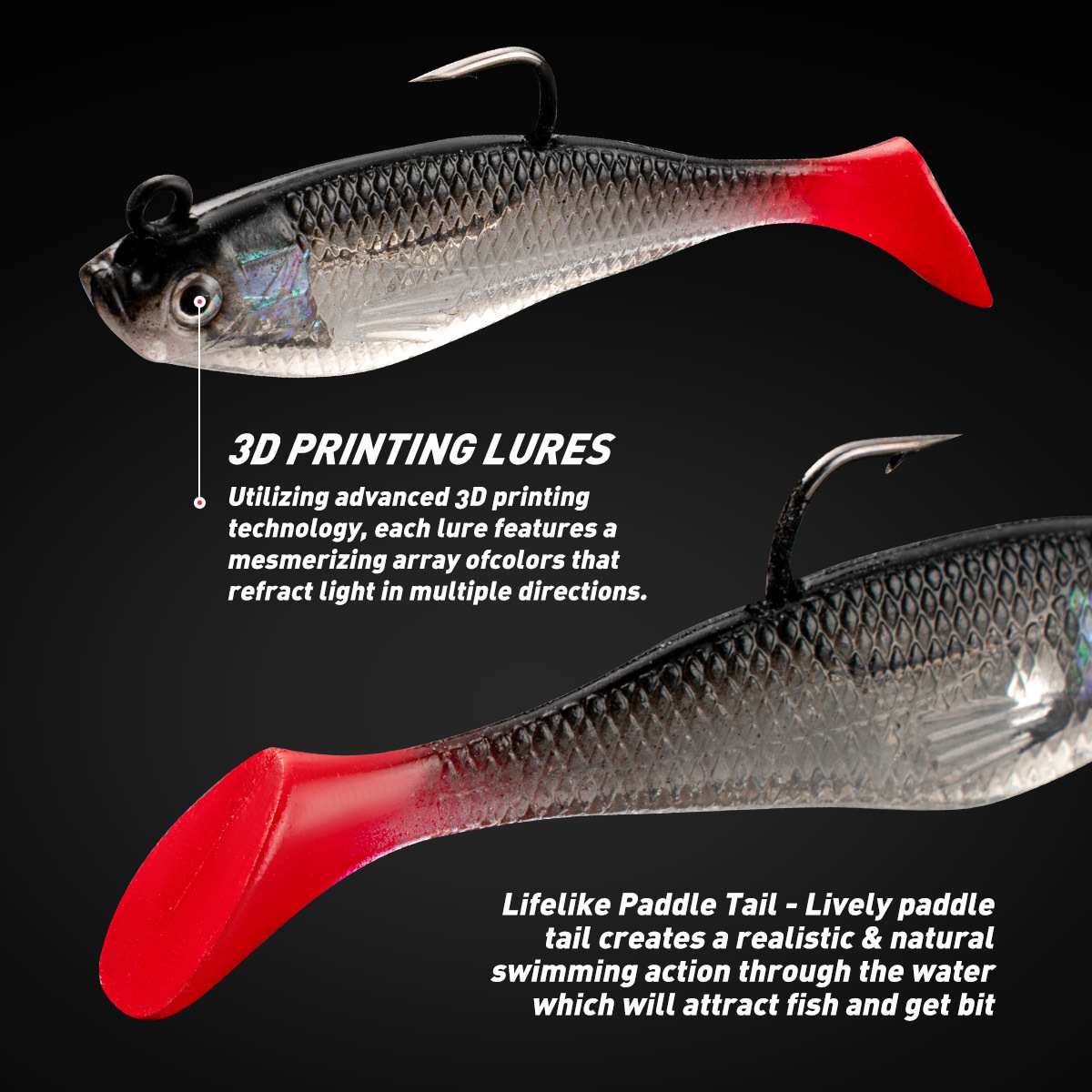 8cm 9g Single Hook Lead Jig T-Tail Soft Fish Lure, Full Water Layer Freshwater Saltwater New Lead Soft Bait – Hard Lure – view 4