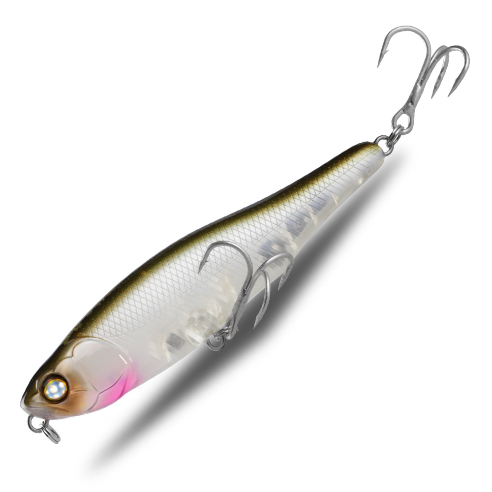 Pencil Fishing Lure, 87mm/100mm Floating Lure Micro Lure with Reinforced Treble Hooks for Topmouth Culter Bass – Pencil – view 1