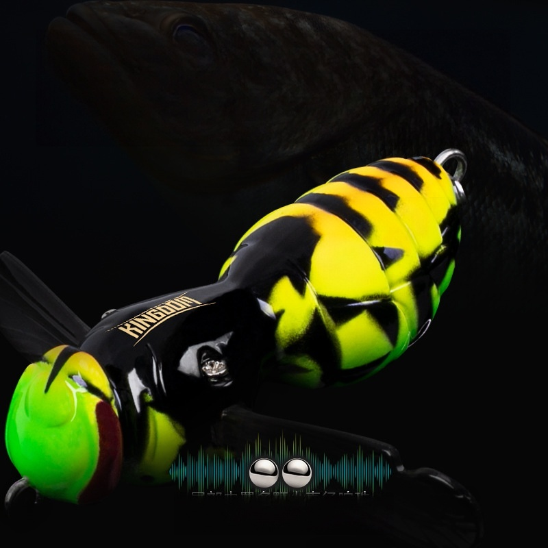 Floating Topwater Wasp Noise Popper Lure, Bionic Fake Bait for Black Bass, Topmouth Culter, Black Pit Fishing – Popper – view 2