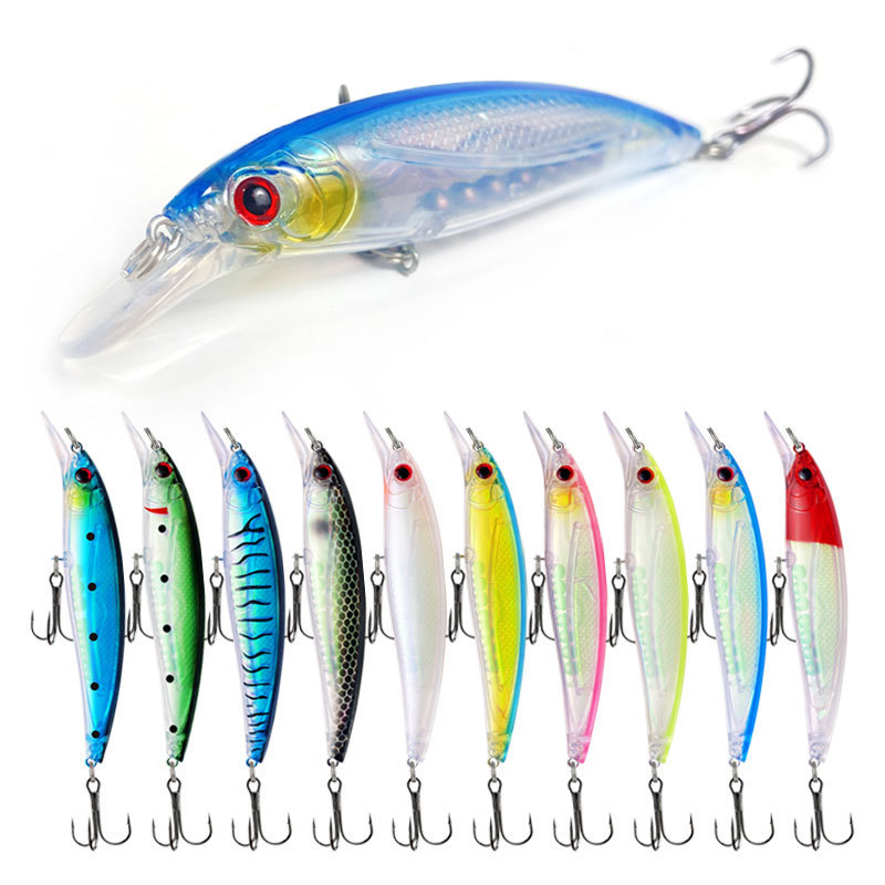 Wholesale Bionic Lure, 5g/13.4g Holographic Foil Minnow, ABS Hard Bait Floating Plastic Fake Bait for Fishing – Fishing Lure – view 2