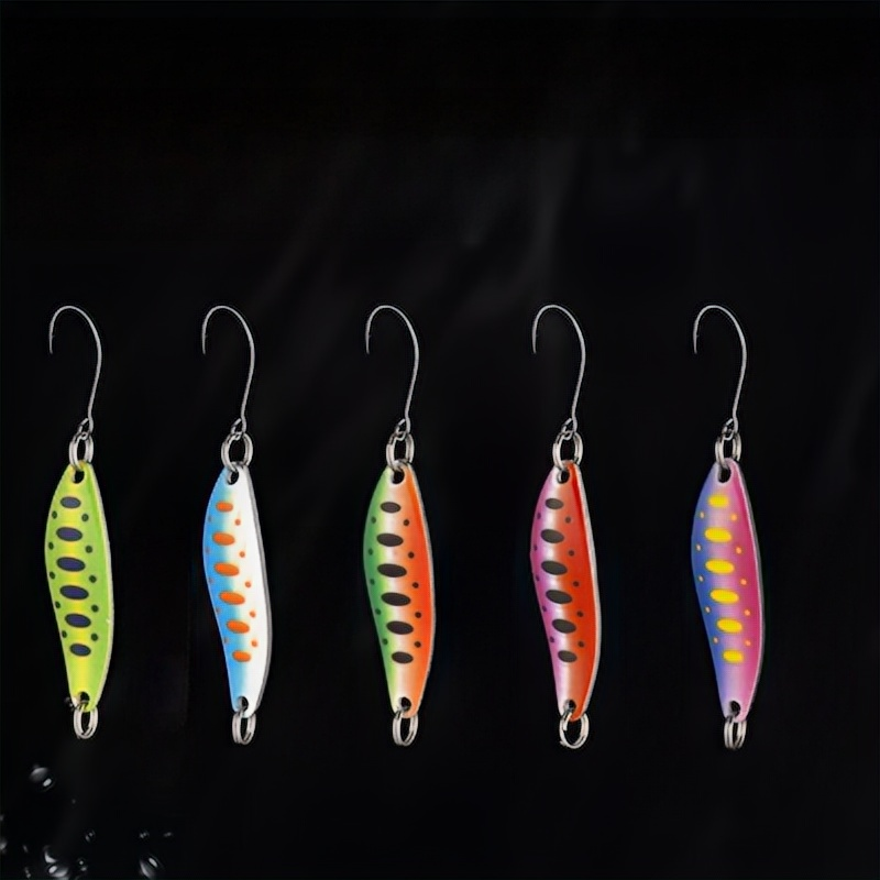Taiyu Curved Willow Blade Spinner Lure, 5g 4.5cm Micro Fishing Spoon for Topmouth Culter, Minnow White Bait, Wholesale Fish Hook – Spoon & Spinner – view 2