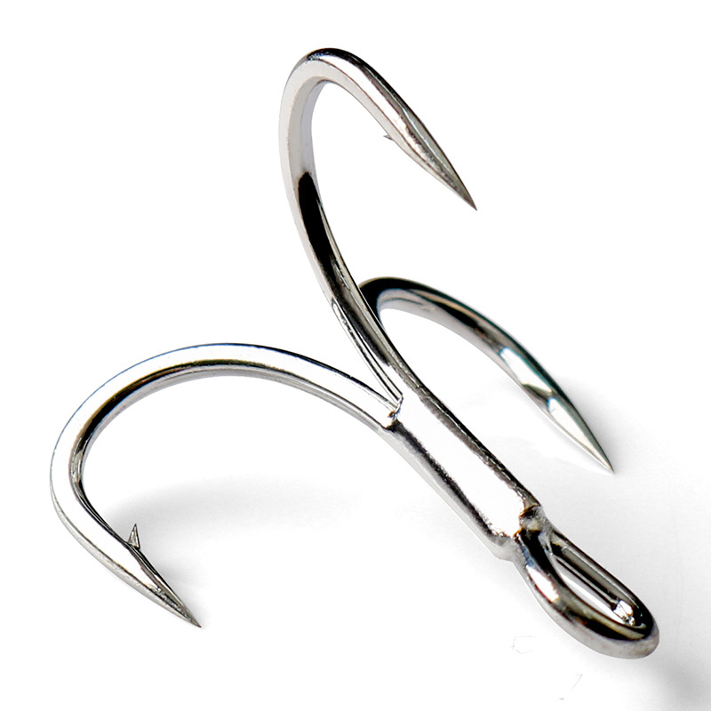 Anti-rust Bright Tin Coated Treble Hooks Sike6066-4X-NP Four Times Strengthened 10 Pack Sea Fishing Wholesale – Fishhook – view 5