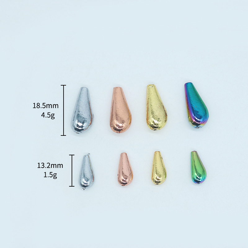 Lure Bass Bait Far-cast Eccentric Pendant DIY Composite Flying Spin Accessories Rotating Metal Horse Mouth White Strip – Fishing Accessory – view 2