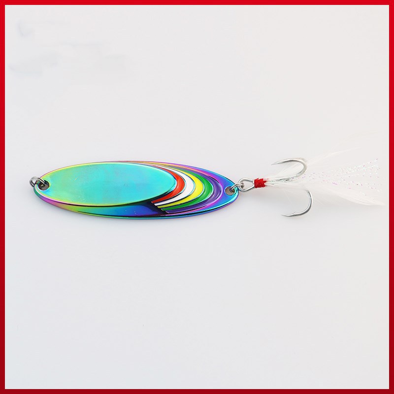 Lure Factory Direct Sale Zinc Alloy Artificial Hard Bait Slant Cut Sequins Lure Long Throw Freshwater Bass Bigmouth Yellow – Spoon & Spinner – view 2