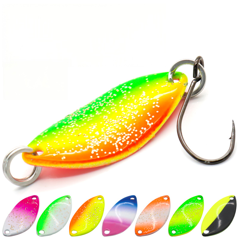 Lexin Luya Copper Live Bait Bionic Spoon with Hooks for Trout Stream Use – Fishing Lure – view 1
