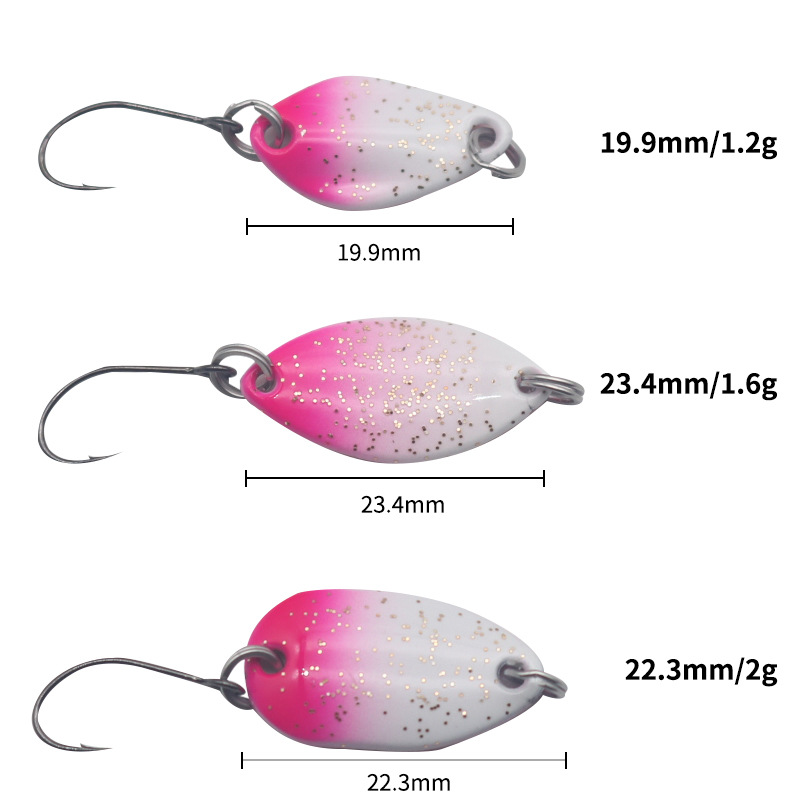 Lexin Luya Copper Live Bait Bionic Spoon with Hooks for Trout Stream Use – Fishing Lure – view 2