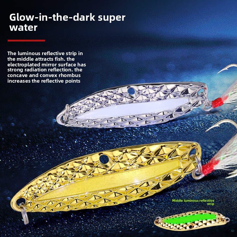 Luminous Super Pineapple Leech Sequins Eye of Heaven Luya Far-cast Zinc Alloy Artificial Hard Bait Bass Trolling – Hard Lure – view 4