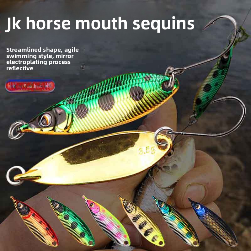 JK Spinner Bait Stream Lure, Metal Spoon Lure for Bleak, Minnow, Bass, Tilapia, Freshwater Micro Fishing Lure – Fishing Lure – view 5