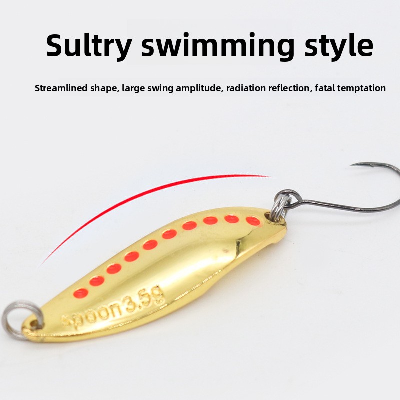 Lexin Leech Viper Luya Sequin Luya Bait Spoon Zinc Alloy Artificial Hard Bait for Bass Green Red Eye Killing Horse Mouth Brushed – Hard Lure – view 4