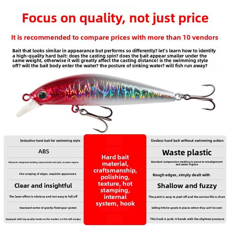Stainless Steel Hovering Mino Fake Bait Remote Pour Pumping Stop Lure Bait Dead Fly System Cow-mouth Mandarin Fish Perch – Minnow – view 2