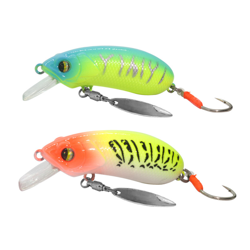 Crankbait Spinner Spoon Lure, Single Hook Minnow Freshwater Artificial Bait for Mandarin Fish & Jungle Perch – Crankbait – view 1