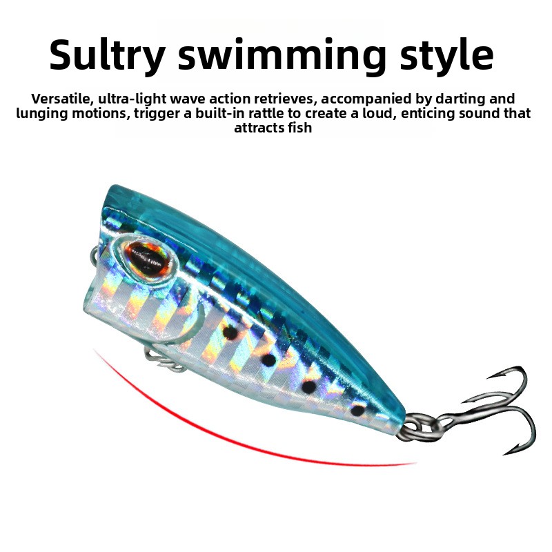Lure Bait Wave Craw Micro-Object Surface Hard Bait Japanese Style Floating Fake Bait Splash Five Eyes Small Wave Crawl – Popper – view 3