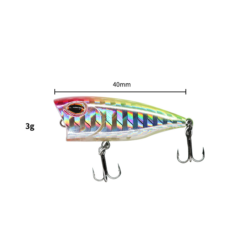 Lure Bait Wave Craw Micro-Object Surface Hard Bait Japanese Style Floating Fake Bait Splash Five Eyes Small Wave Crawl – Popper – view 2
