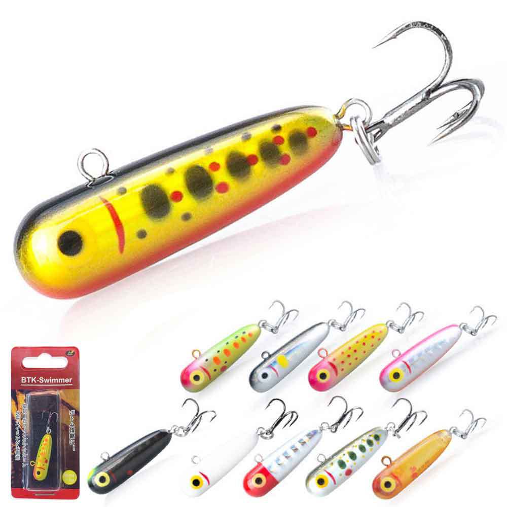 3.2g ABS Artificial Hard Bait Mine Pencil Slow Sink Stream Trout Horse Mouth Cock Green Strip Micro Lure – Pencil – view 1