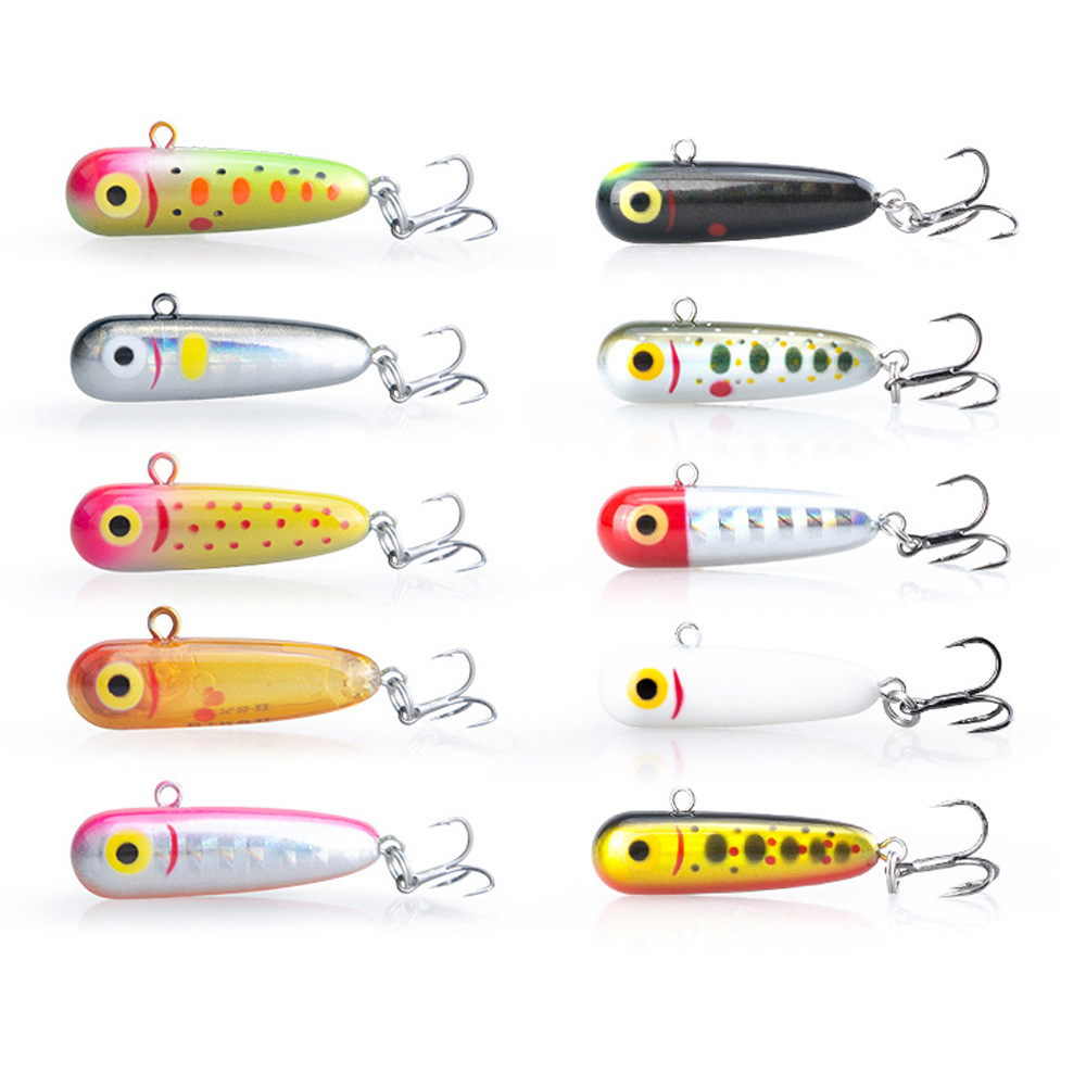 3.2g ABS Artificial Hard Bait Mine Pencil Slow Sink Stream Trout Horse Mouth Cock Green Strip Micro Lure – Pencil – view 3