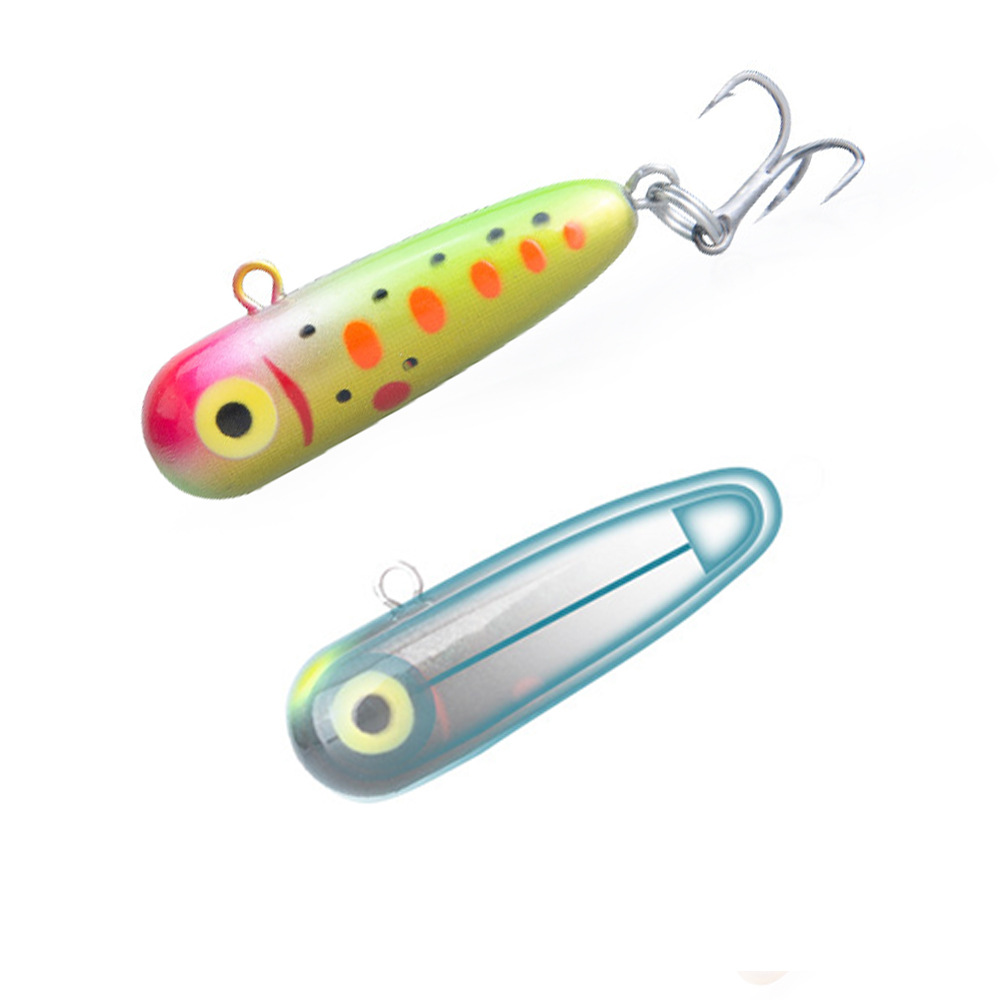 3.2g ABS Artificial Hard Bait Mine Pencil Slow Sink Stream Trout Horse Mouth Cock Green Strip Micro Lure – Pencil – view 2