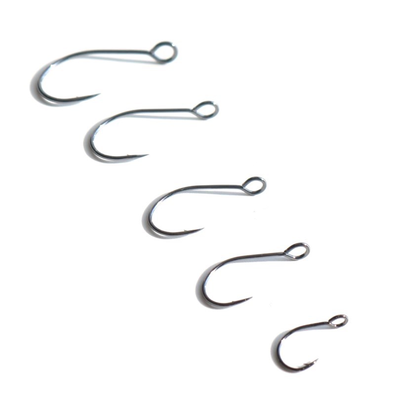 Big Eye Single Hook, Stream Trout Iron Plate Hook, Anti-corrosion Reinforced Black Nickel Fishing Hook – Fishhook – view 2