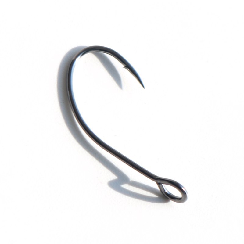 Big Eye Single Hook, Stream Trout Iron Plate Hook, Anti-corrosion Reinforced Black Nickel Fishing Hook – Fishhook – view 1