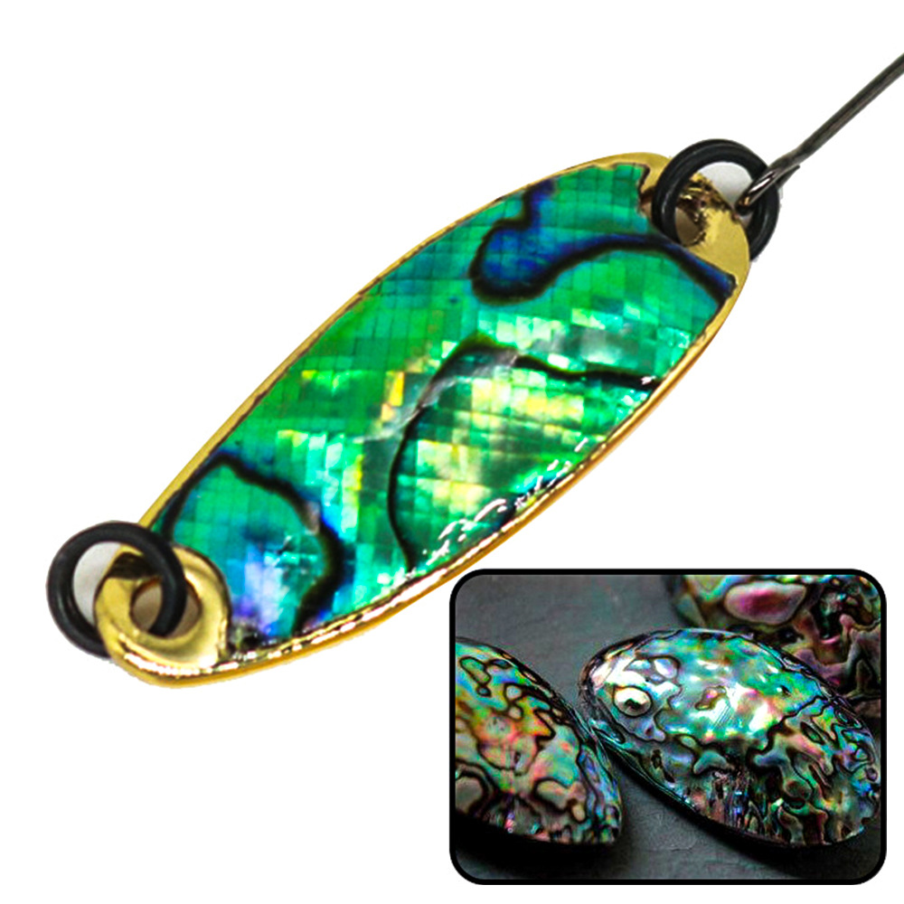 Lure Metal Bass Artificial Hard Bait with Horse Mouth Sequin Willow Leaf Design Single Hook for Stream Fishing – Spoon & Spinner – view 3