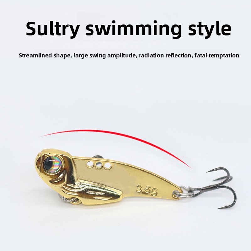 Ares Vib Luya Artificial Hard Bait Sequin Metal Micro VIB Far-cast Sea Fishing Freshwater Seawater Black Bass – Hard Lure – view 4