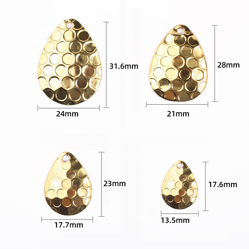 Heart-shaped Iron Noise Sheet Bait Mino VIB Modified Fishing Lure Accessories Flash Sheet Lure Artificial Hard Bionic Hooks – Spoon & Spinner – view 2
