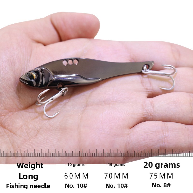 Lure Long Lure Vib Zinc Alloy Artificial Hard Bait Fresh Water Seawater Long-distance Full Swimming Lure Fishing Fish – VIB – view 3