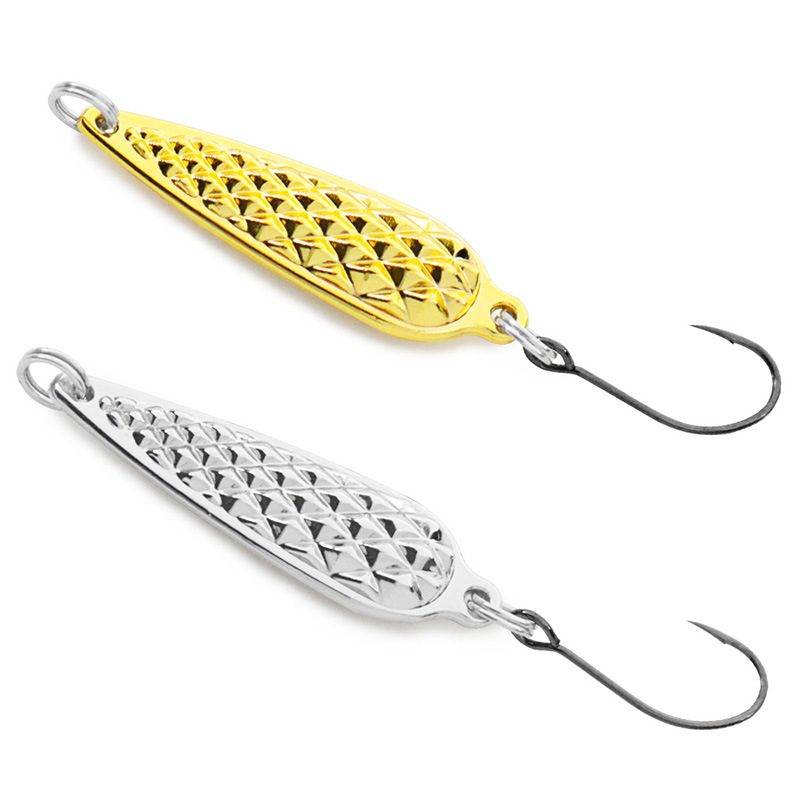 Micro Metal Spoon Lure, Ultralight Stream Spoon for Minnow, Bleak, Topmouth Culter and Bass, Freshwater Imitation Fishing Bait – Spoon & Spinner – view 1