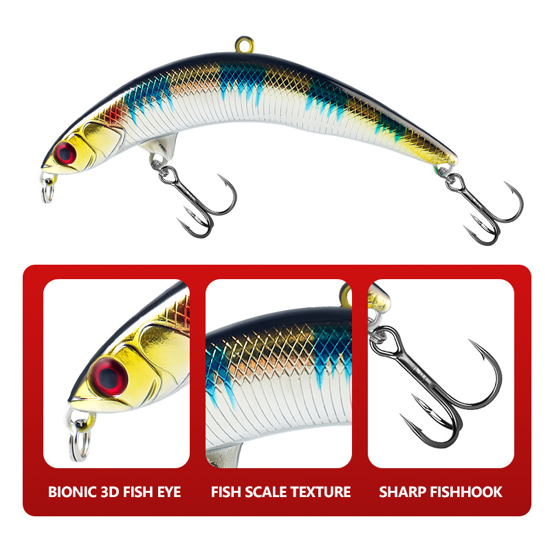 Taiyu Lure, Floating Arched Dying Fish, 8.5cm 8g Topwater Pencil Bait, Shallow Water Plastic Hard Bait for Fishing – Hard Lure – view 3