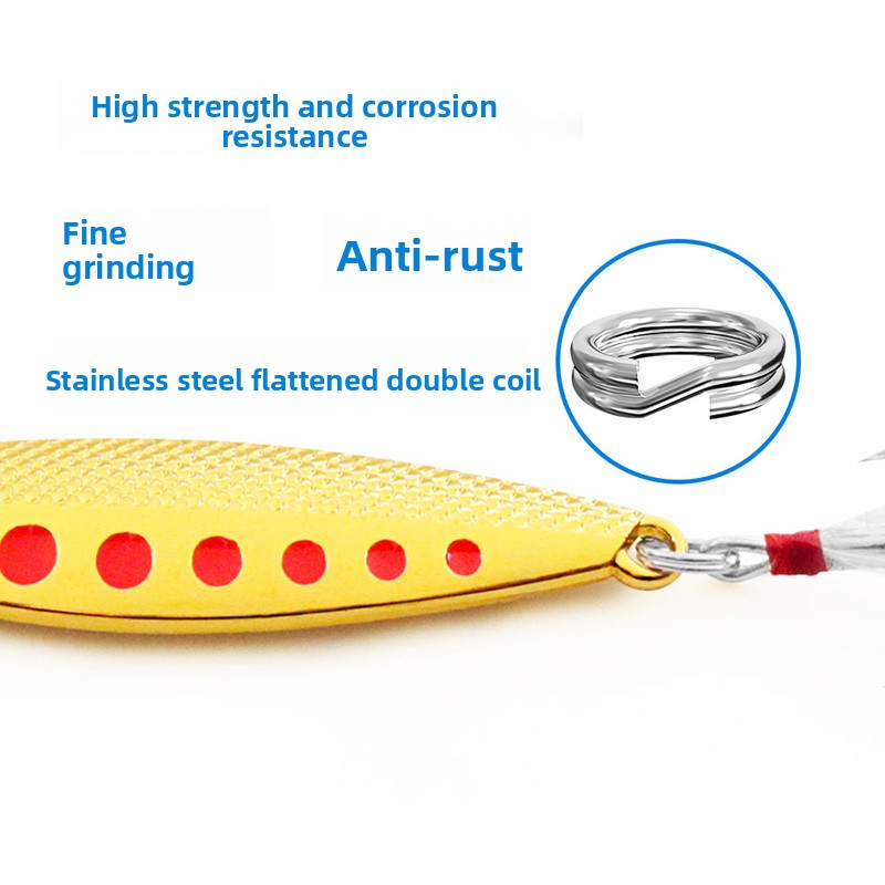 Factory Wholesale White bar Cut Zinc Alloy Artificial Hard Bait Lure Bag Lead Fish Mackerel with Hooks – Hard Lure – view 4