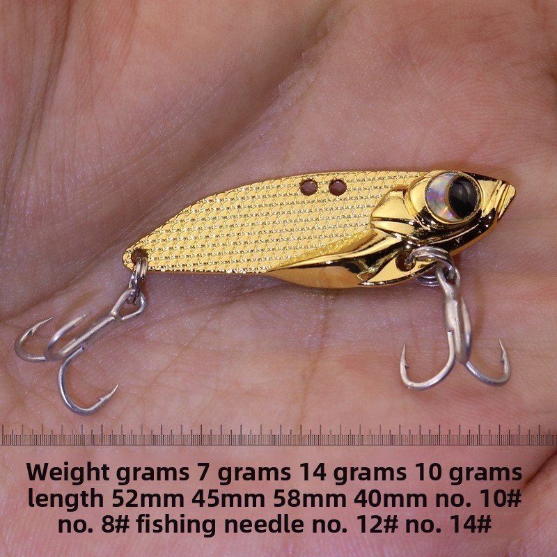Le Xin Yuan Zinc Alloy Artificial Hard Bait Bionic Rattlesnake Vib Lure Mouth Perch Bait Without Hooks Wholesale – Hard Lure – view 3
